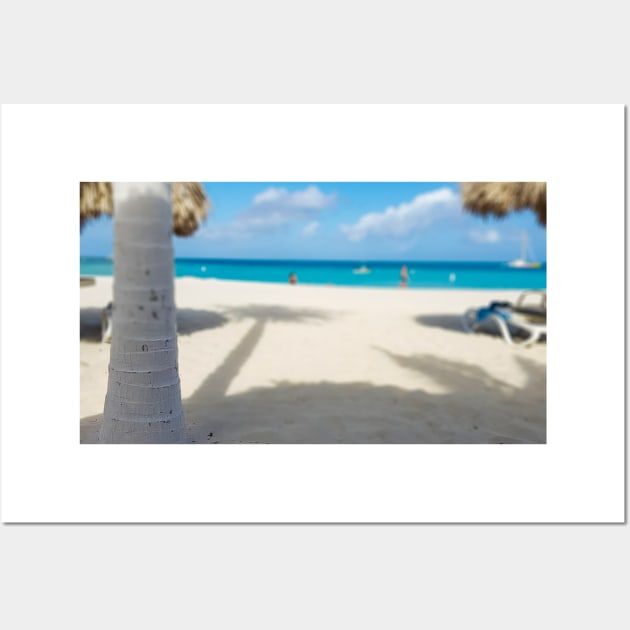 Paradise Palm Beach Aruba Photo Wall Art by ellenhenryart